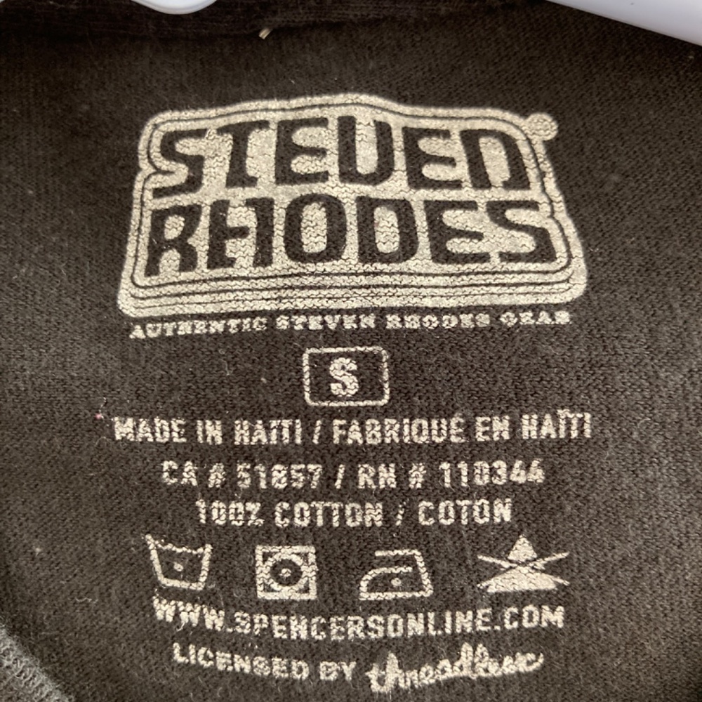 ♻️ $5 BIN  Steven Rhodes demon cat black t-shirt - Picture 3 of 4
